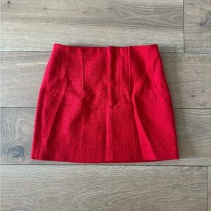 MANGO Red Mini Skirt | M